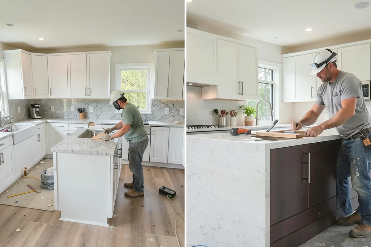 Subway Tile Installation in Duvall, King County, WA - Confirm the chosen bond pattern and starting point