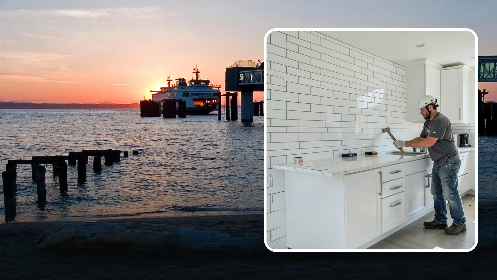 Subway Tile Installation in Edmonds, Snohomish County, WA - Classic subway tile installed with crisp lines for kitchens, baths, and beyond.