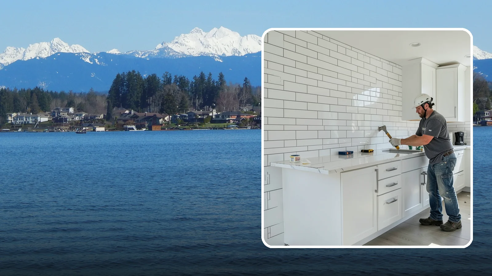 Subway Tile Installation in Lake Stevens, Snohomish County, WA - Classic subway tile installed with crisp lines for kitchens, baths, and beyond.