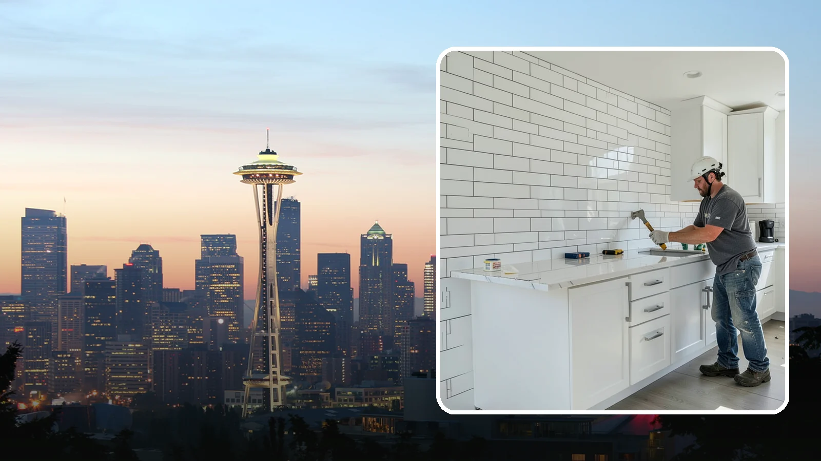 Subway Tile Installation in Seattle, King County, WA - Classic subway tile installed with crisp lines for kitchens, baths, and beyond.