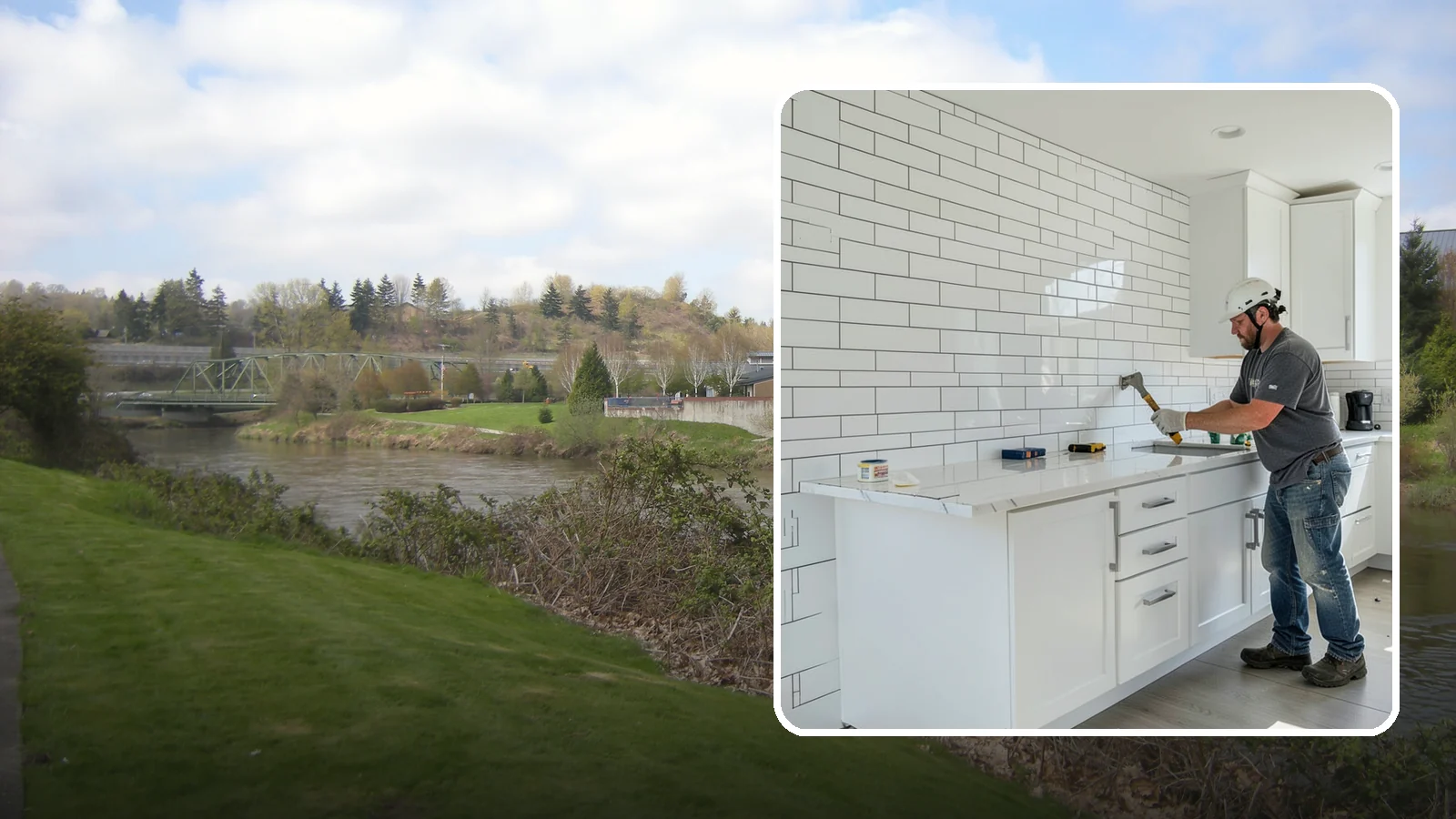 Subway Tile Installation in Tukwila, King County, WA - Classic subway tile installed with crisp lines for kitchens, baths, and beyond.