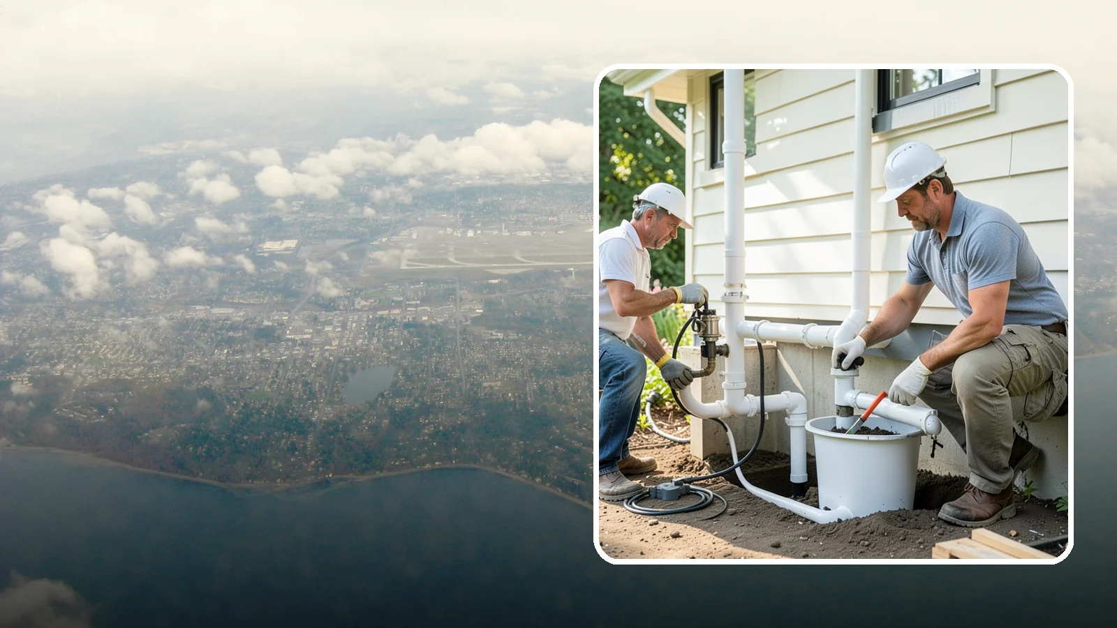 Sump Pump System Installation in Burien, King County, WA - Setting up a basin, pump, and discharge line that automatically removes water collecting under or around your foundation.