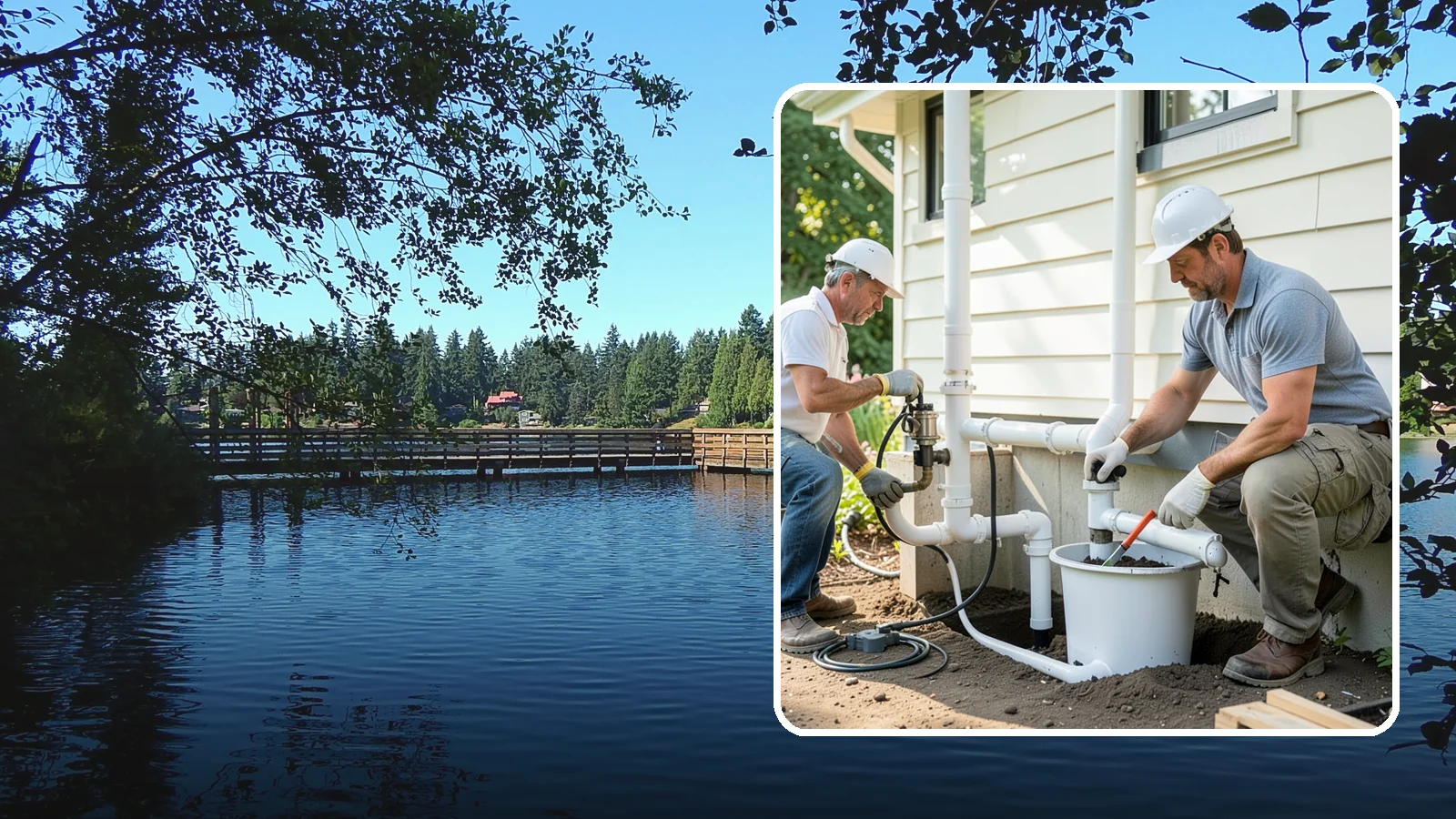 Sump Pump System Installation in Federal Way, King County, WA - Setting up a basin, pump, and discharge line that automatically removes water collecting under or around your foundation.