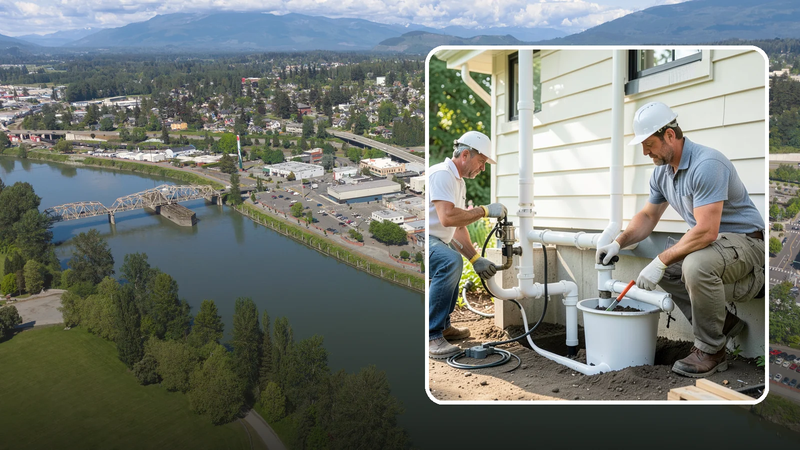 Sump Pump System Installation in Mount Vernon, Skagit County, WA - Setting up a basin, pump, and discharge line that automatically removes water collecting under or around your foundation.
