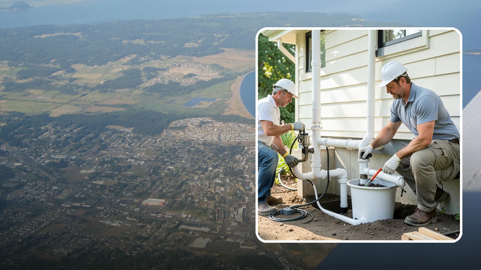 Sump Pump System Installation in Oak Harbor, Island County, WA - Setting up a basin, pump, and discharge line that automatically removes water collecting under or around your foundation.