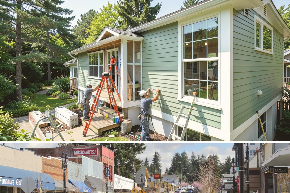 Sunroom Addition in Bothell, King County, WA - Late spring and summer are ideal for building the enclosure so it is sealed and ready before autumn rains arrive.