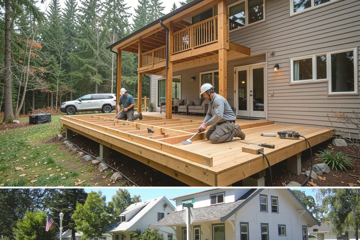 Sunroom Addition in DuPont, Pierce County, WA - Late spring and summer are ideal for building the enclosure so it is sealed and ready before autumn rains arrive.