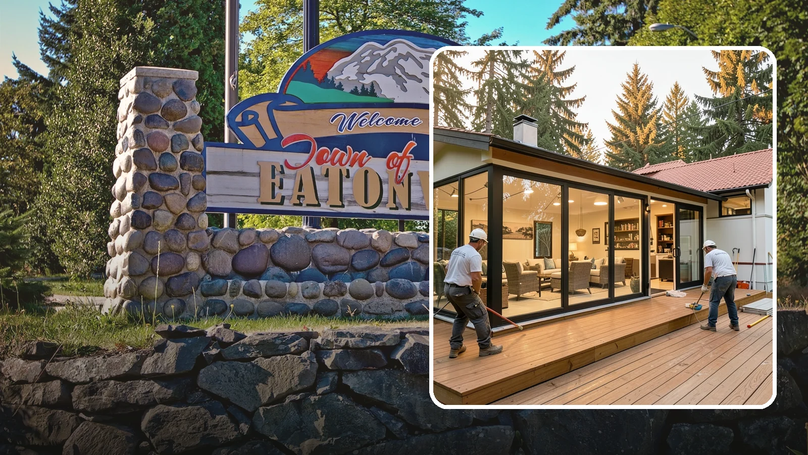 Sunroom Addition in Eatonville, Pierce County, WA - A sunroom addition creates a bright, glass-walled room that lets you enjoy the outdoors while staying dry.