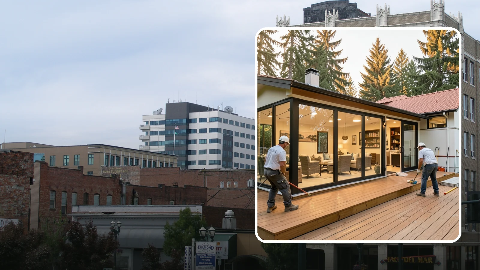 Sunroom Addition in Everett, Snohomish County, WA - A sunroom addition creates a bright, glass-walled room that lets you enjoy the outdoors while staying dry.