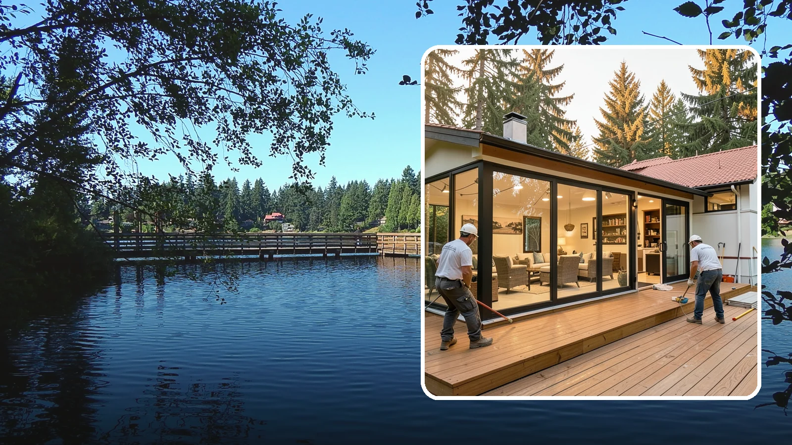 Sunroom Addition in Federal Way, King County, WA - A sunroom addition creates a bright, glass-walled room that lets you enjoy the outdoors while staying dry.