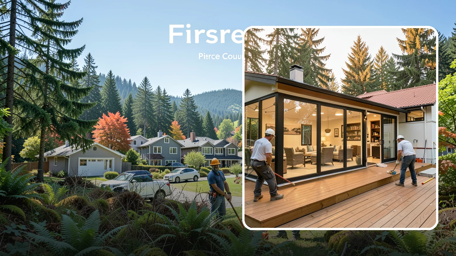 Sunroom Addition in Fircrest, Pierce County, WA - A sunroom addition creates a bright, glass-walled room that lets you enjoy the outdoors while staying dry.