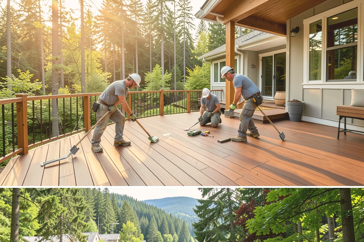 Sunroom Addition in Lake Forest Park, King County, WA - Late spring and summer are ideal for building the enclosure so it is sealed and ready before autumn rains arrive.