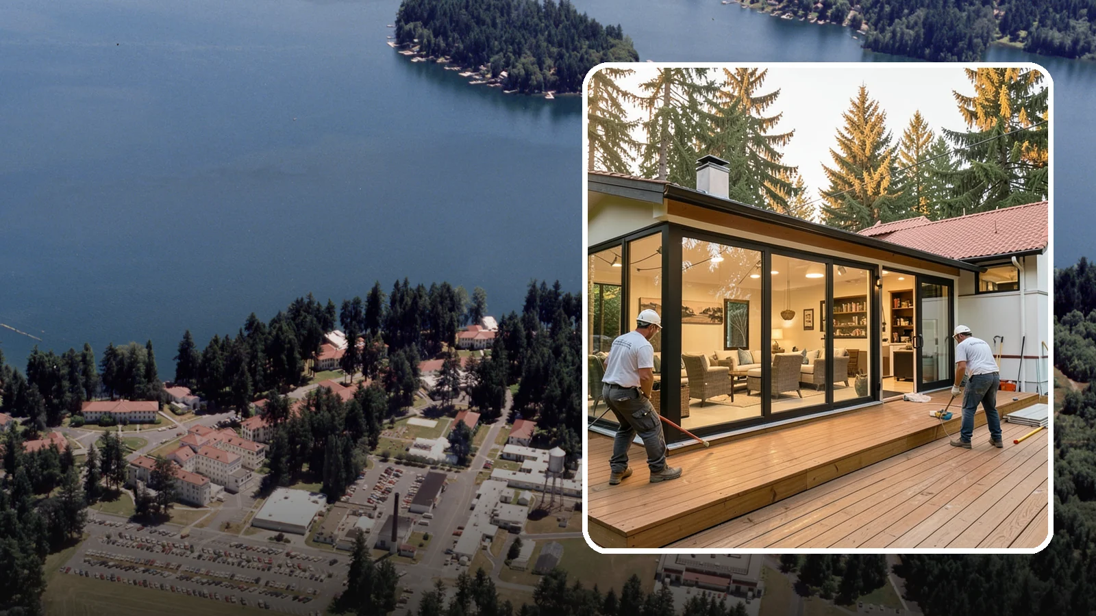 Sunroom Addition in Lakewood, Pierce County, WA - A sunroom addition creates a bright, glass-walled room that lets you enjoy the outdoors while staying dry.