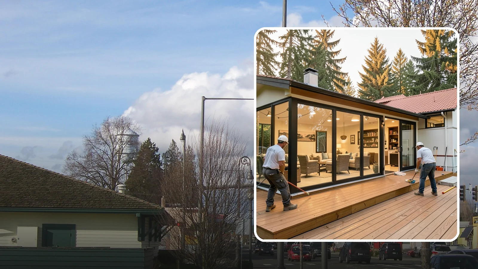Sunroom Addition in Marysville, Snohomish County, WA - A sunroom addition creates a bright, glass-walled room that lets you enjoy the outdoors while staying dry.