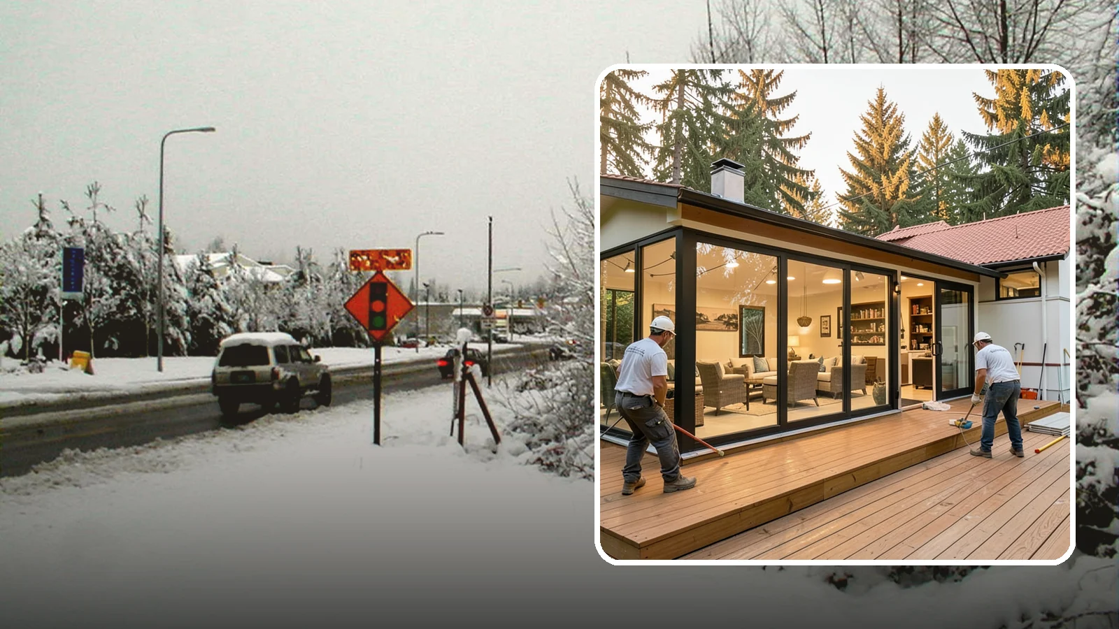 Sunroom Addition in Newcastle, King County, WA - A sunroom addition creates a bright, glass-walled room that lets you enjoy the outdoors while staying dry.