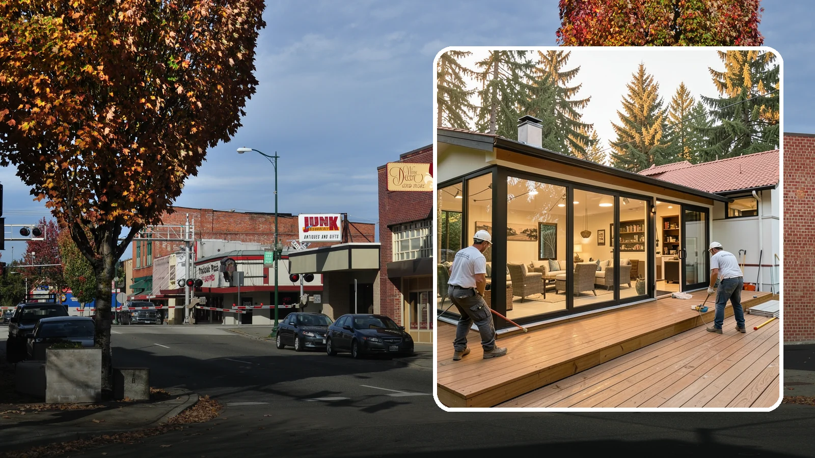 Sunroom Addition in Puyallup, Pierce County, WA - A sunroom addition creates a bright, glass-walled room that lets you enjoy the outdoors while staying dry.