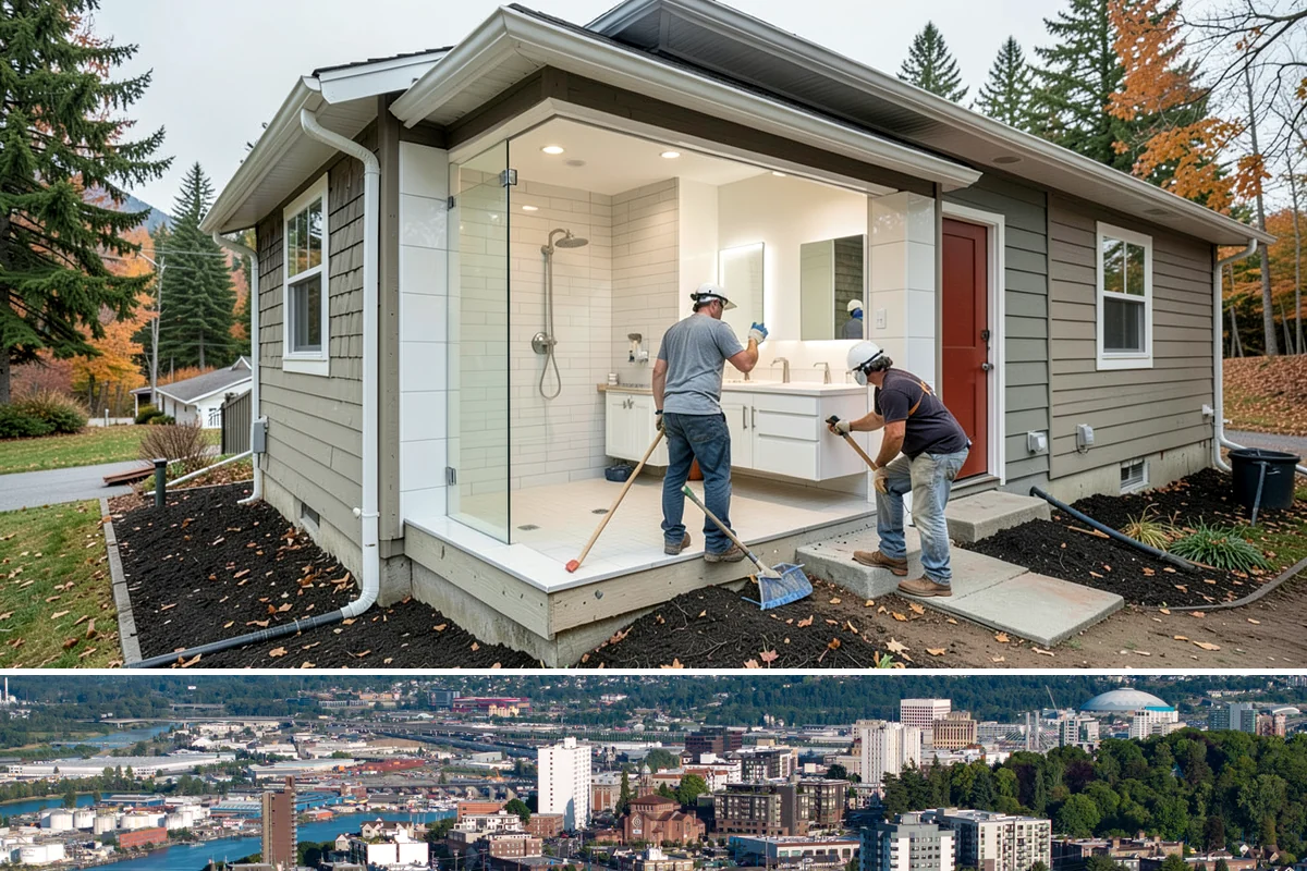 Sunroom Addition in Tacoma, Pierce County, WA - Late spring and summer are ideal for building the enclosure so it is sealed and ready before autumn rains arrive.