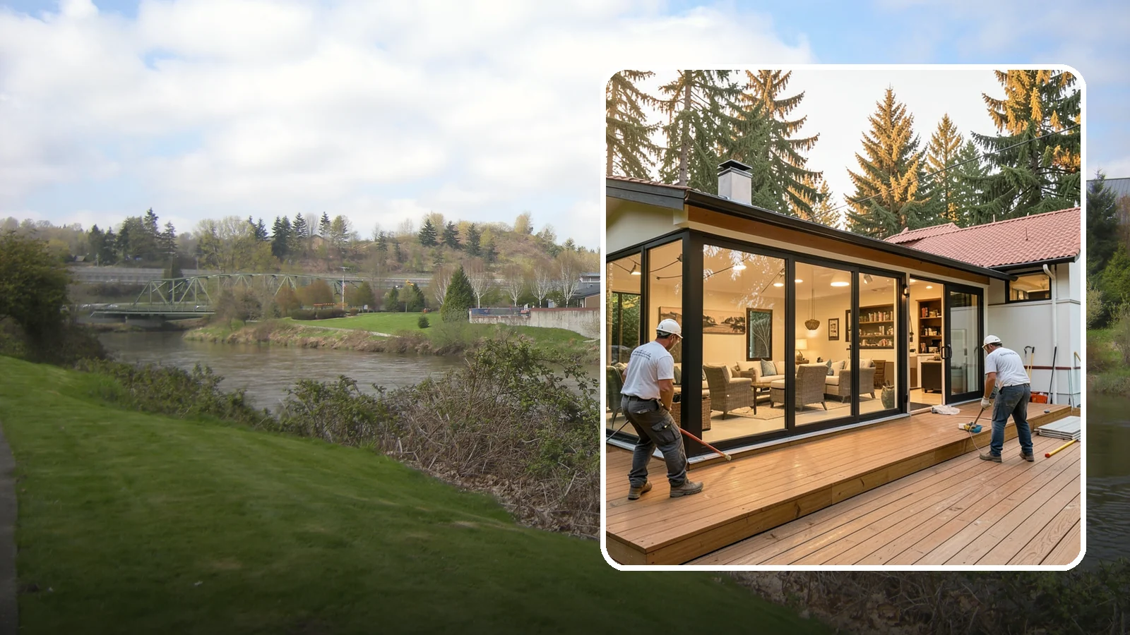 Sunroom Addition in Tukwila, King County, WA - A sunroom addition creates a bright, glass-walled room that lets you enjoy the outdoors while staying dry.