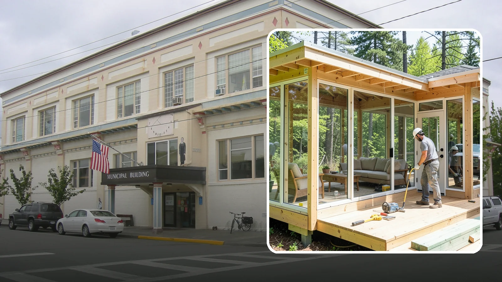 Sunroom Construction in Anacortes, Skagit County, WA - A glass-walled room addition that brings natural light and outdoor views indoors.