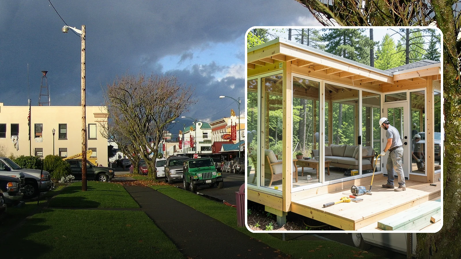 Sunroom Construction in Arlington, Snohomish County, WA - A glass-walled room addition that brings natural light and outdoor views indoors.