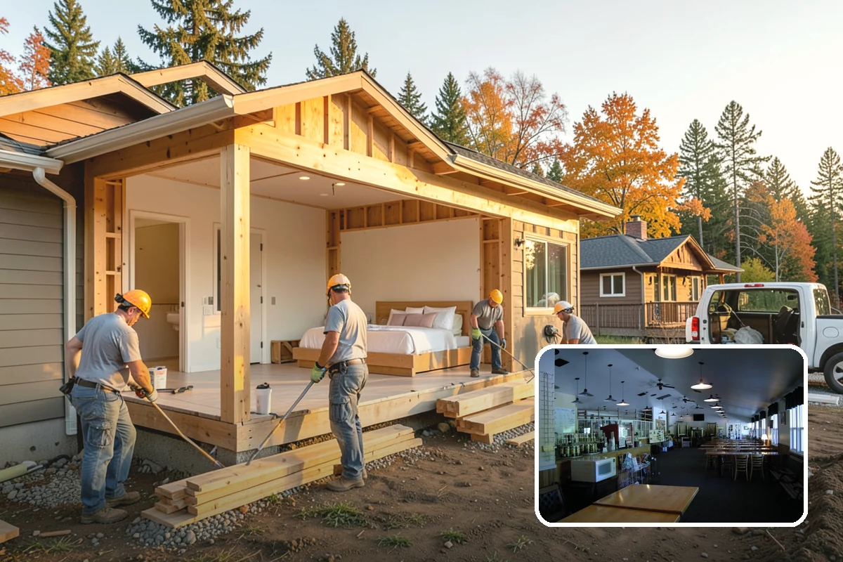 Sunroom Construction in Black Diamond, King County, WA - Abundant natural light on cloudy PNW days