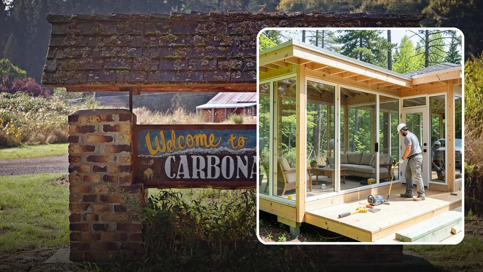 Sunroom Construction in Carbonado, Pierce County, WA - A glass-walled room addition that brings natural light and outdoor views indoors.