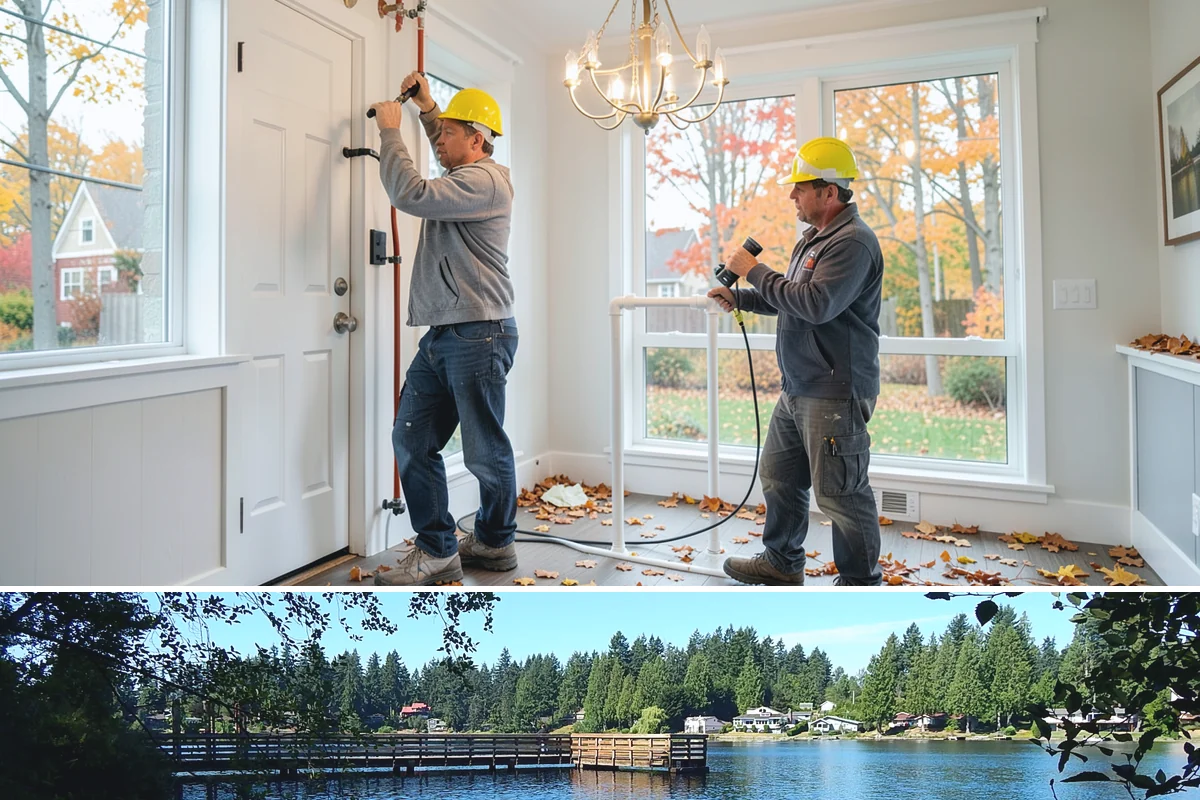 Sunroom Construction in Federal Way, King County, WA - Building in the drier months lets us open the wall to your home and close in the new structure without weather delays.