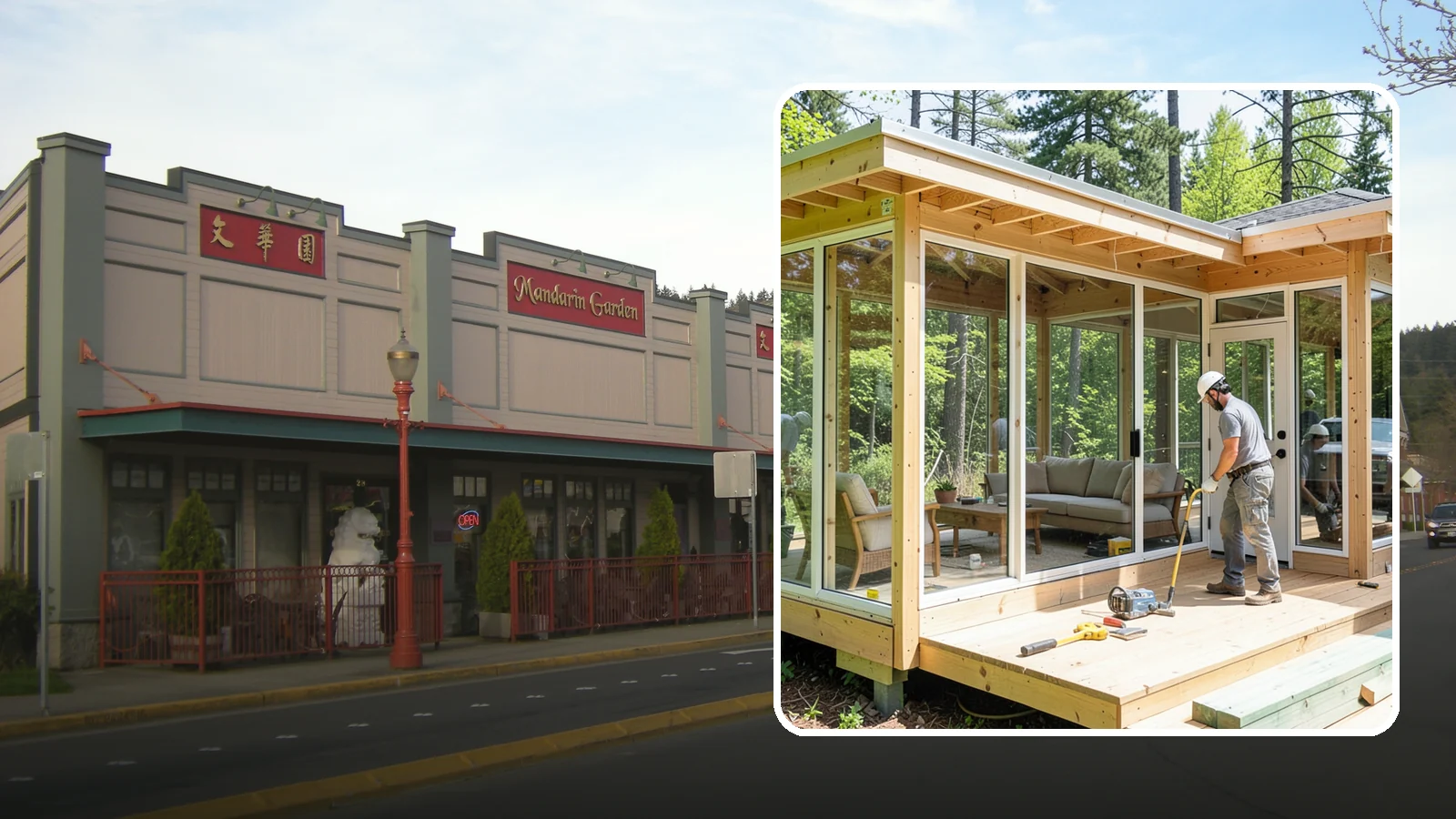 Sunroom Construction in Issaquah, King County, WA - A glass-walled room addition that brings natural light and outdoor views indoors.
