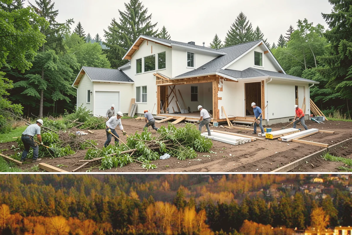 Sunroom Construction in Kenmore, King County, WA - Building in the drier months lets us open the wall to your home and close in the new structure without weather delays.