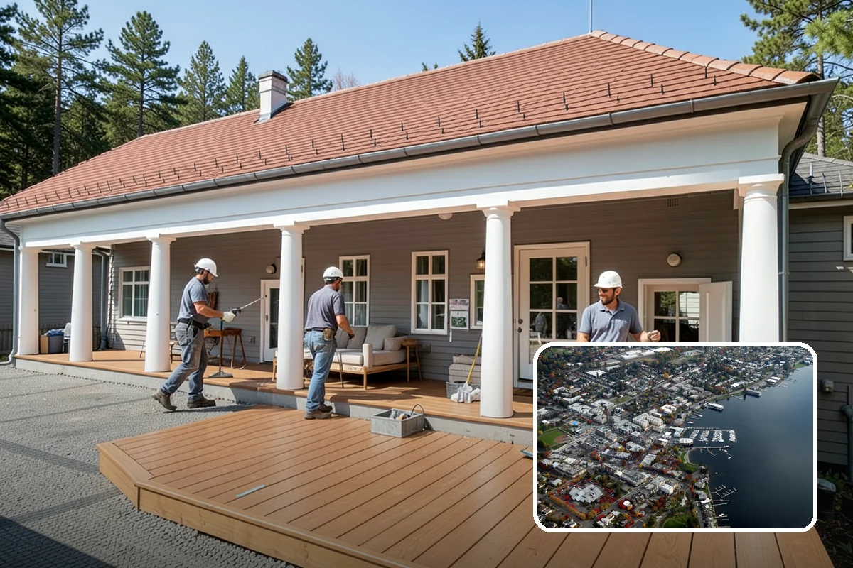 Sunroom Construction in Kirkland, King County, WA - Abundant natural light on cloudy PNW days