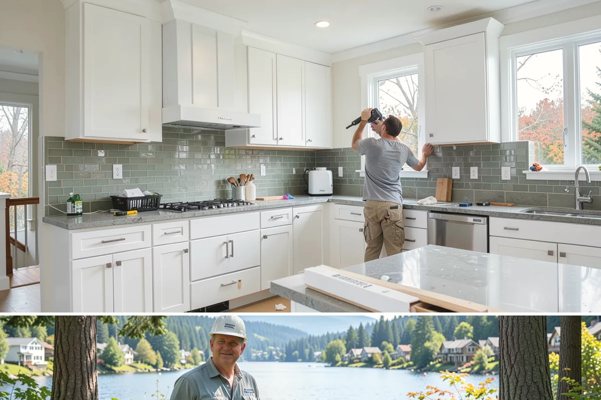 Sunroom Construction in Milton, King County, WA - Building in the drier months lets us open the wall to your home and close in the new structure without weather delays.