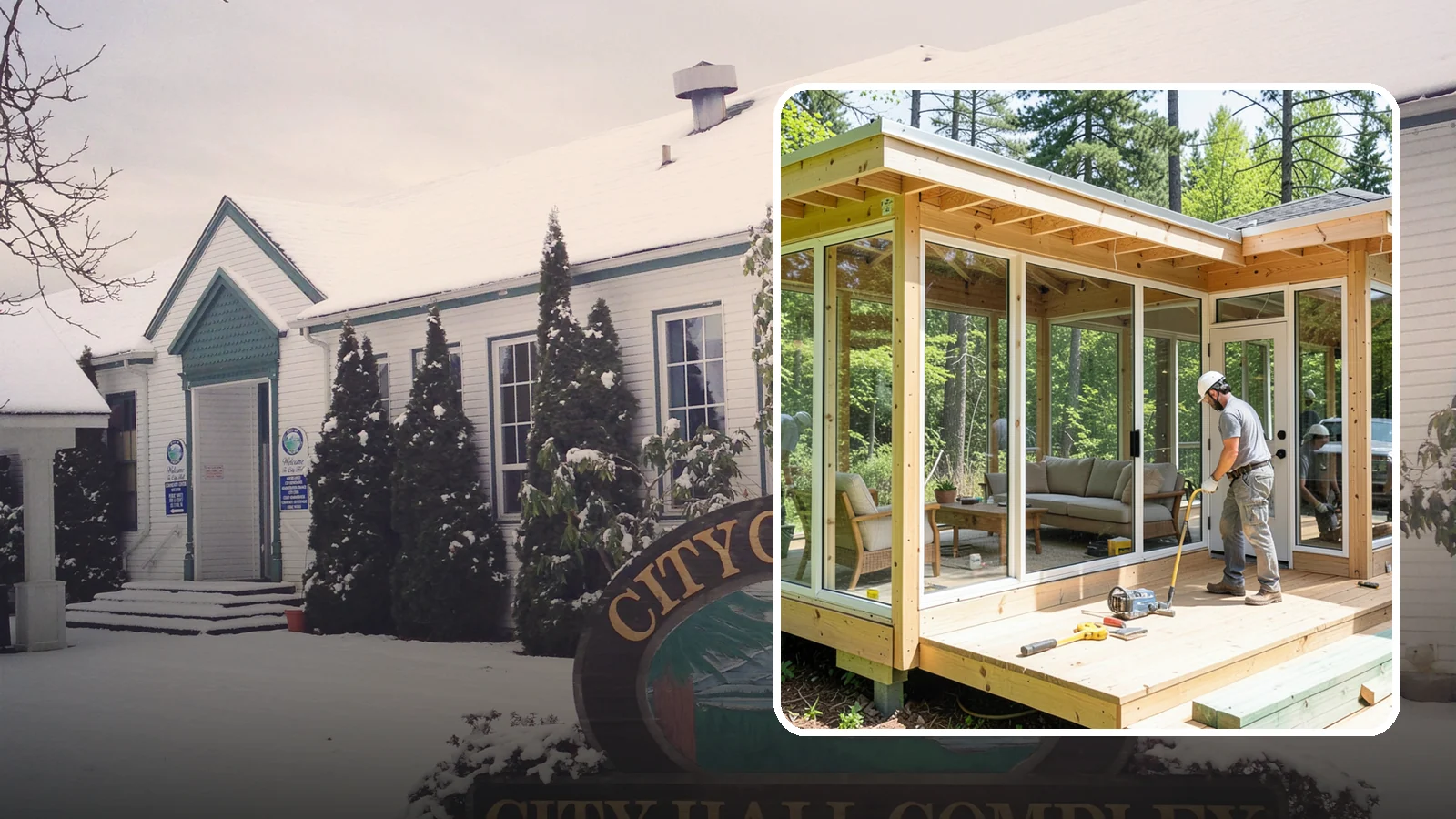 Sunroom Construction in Pacific, King County, WA - A glass-walled room addition that brings natural light and outdoor views indoors.