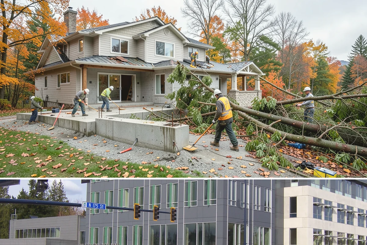 Sunroom Construction in Shoreline, King County, WA - Building in the drier months lets us open the wall to your home and close in the new structure without weather delays.