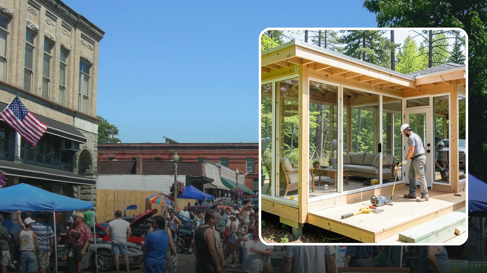Sunroom Construction in Snohomish, Snohomish County, WA - A glass-walled room addition that brings natural light and outdoor views indoors.