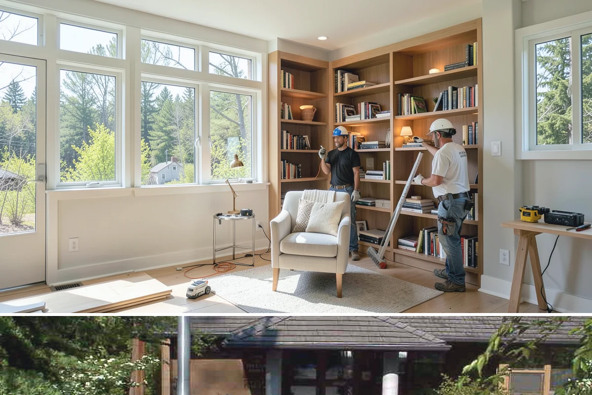 Sunroom Construction in Yarrow Point, King County, WA - Building in the drier months lets us open the wall to your home and close in the new structure without weather delays.