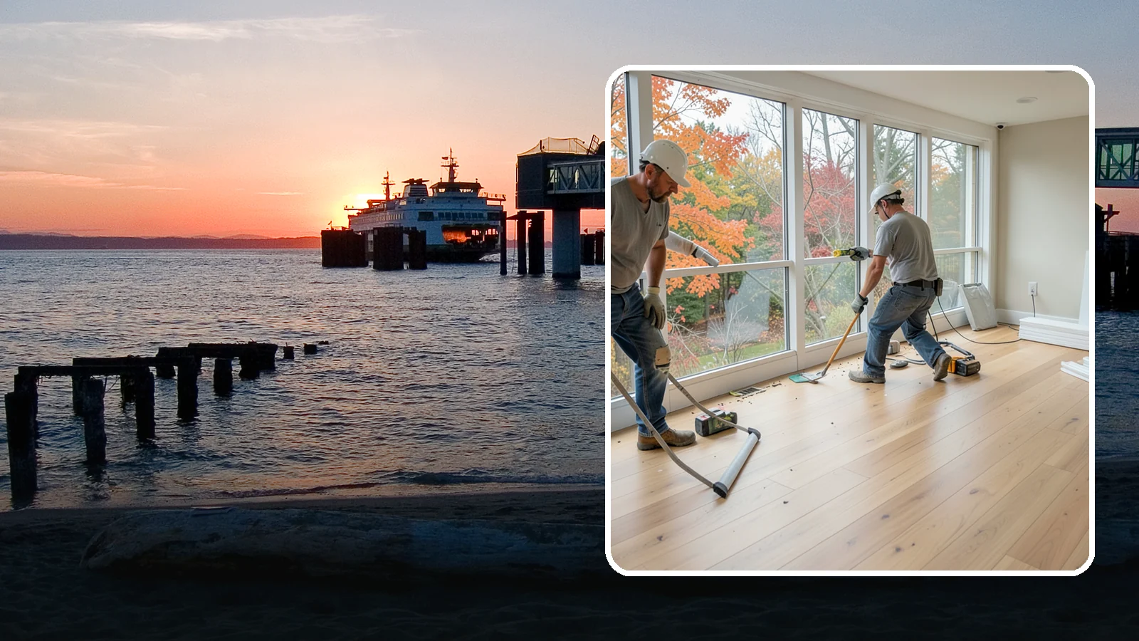 Sunroom Flooring Installation in Edmonds, Snohomish County, WA - Sunroom flooring installation that handles temperature swings and sunlight while extending your indoor-outdoor living.