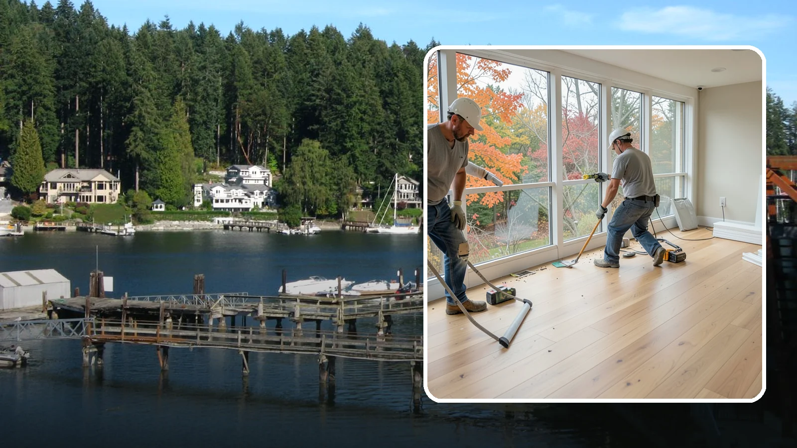 Sunroom Flooring Installation in Gig Harbor, Pierce County, WA - Sunroom flooring installation that handles temperature swings and sunlight while extending your indoor-outdoor living.