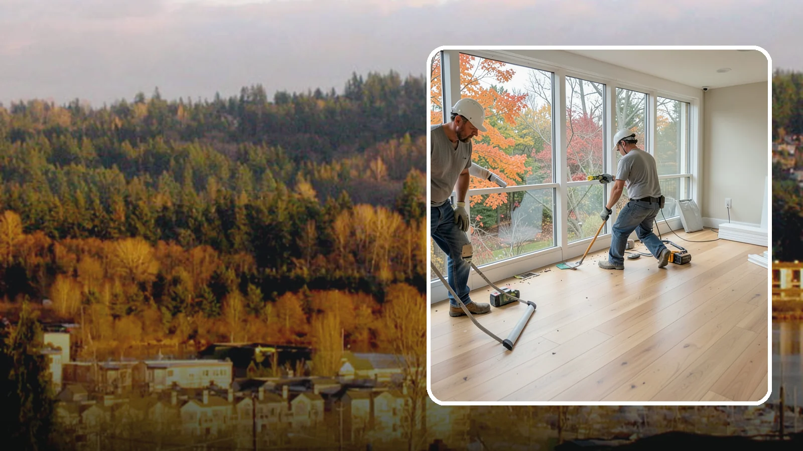 Sunroom Flooring Installation in Kenmore, King County, WA - Sunroom flooring installation that handles temperature swings and sunlight while extending your indoor-outdoor living.