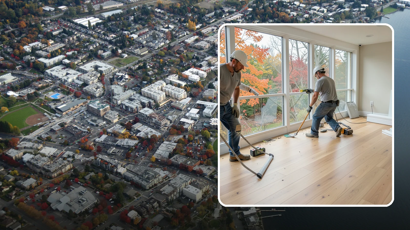 Sunroom Flooring Installation in Kirkland, King County, WA - Sunroom flooring installation that handles temperature swings and sunlight while extending your indoor-outdoor living.