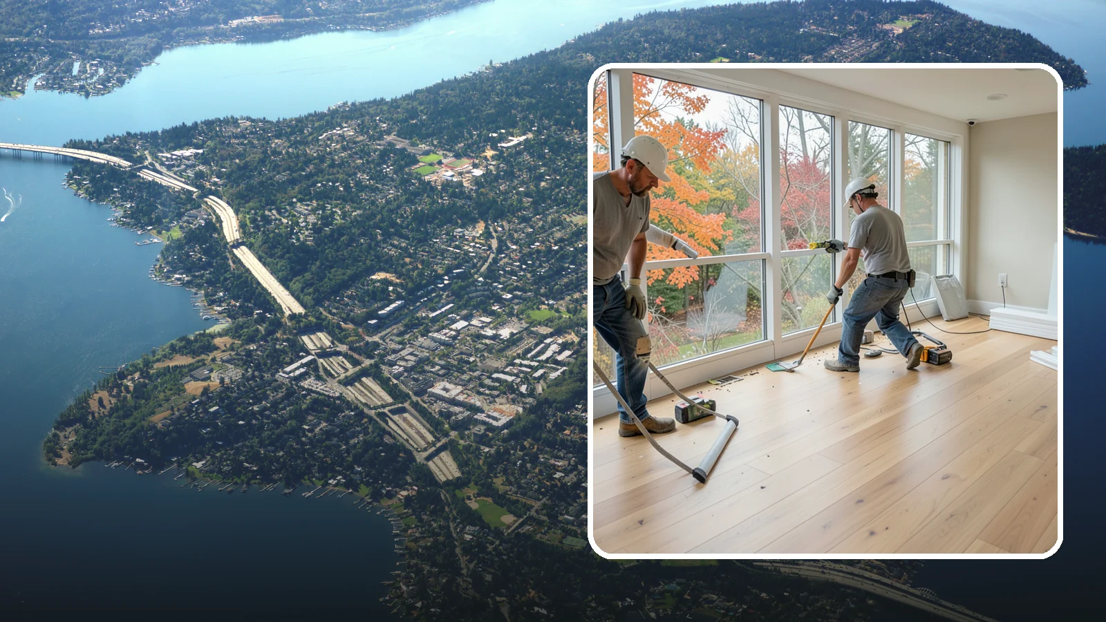 Sunroom Flooring Installation in Mercer Island, King County, WA - Sunroom flooring installation that handles temperature swings and sunlight while extending your indoor-outdoor living.