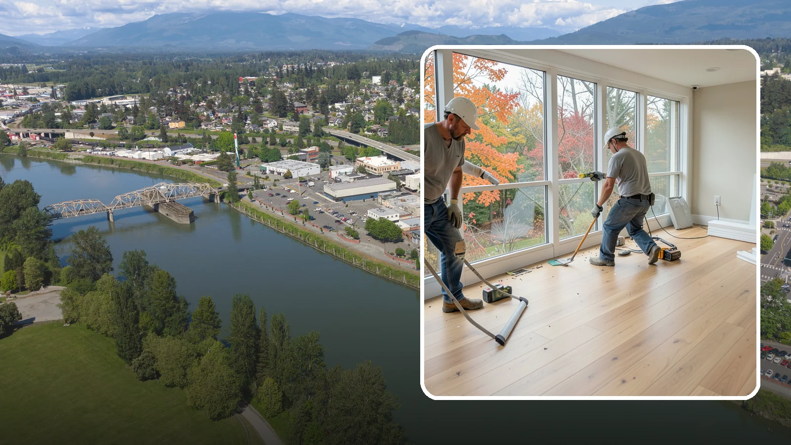 Sunroom Flooring Installation in Mount Vernon, Skagit County, WA - Sunroom flooring installation that handles temperature swings and sunlight while extending your indoor-outdoor living.