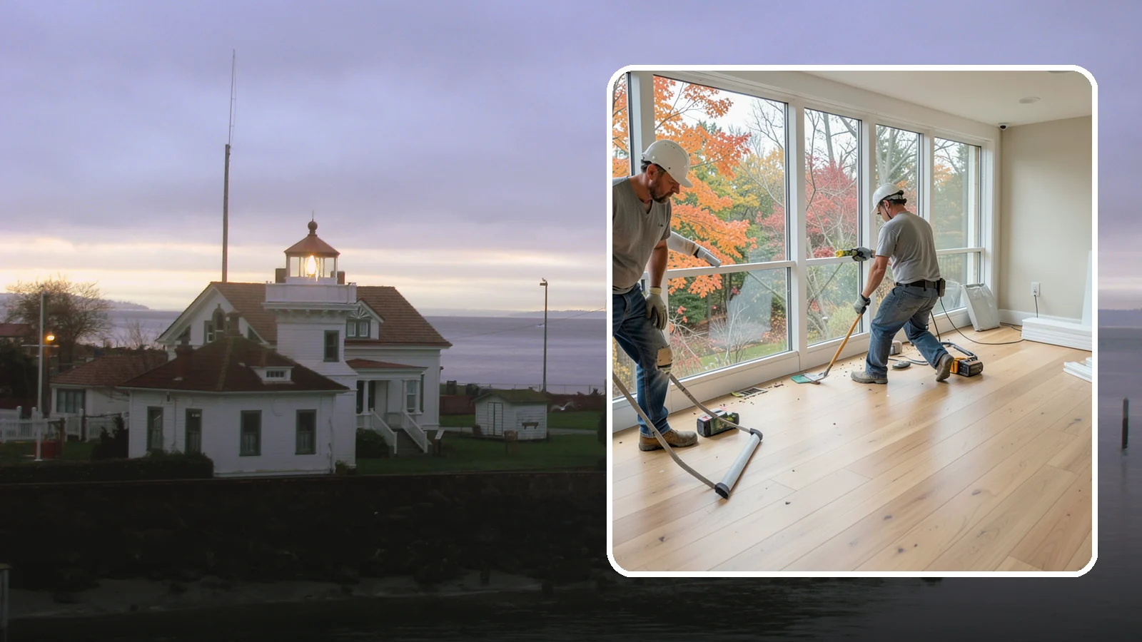 Sunroom Flooring Installation in Mukilteo, Snohomish County, WA - Sunroom flooring installation that handles temperature swings and sunlight while extending your indoor-outdoor living.