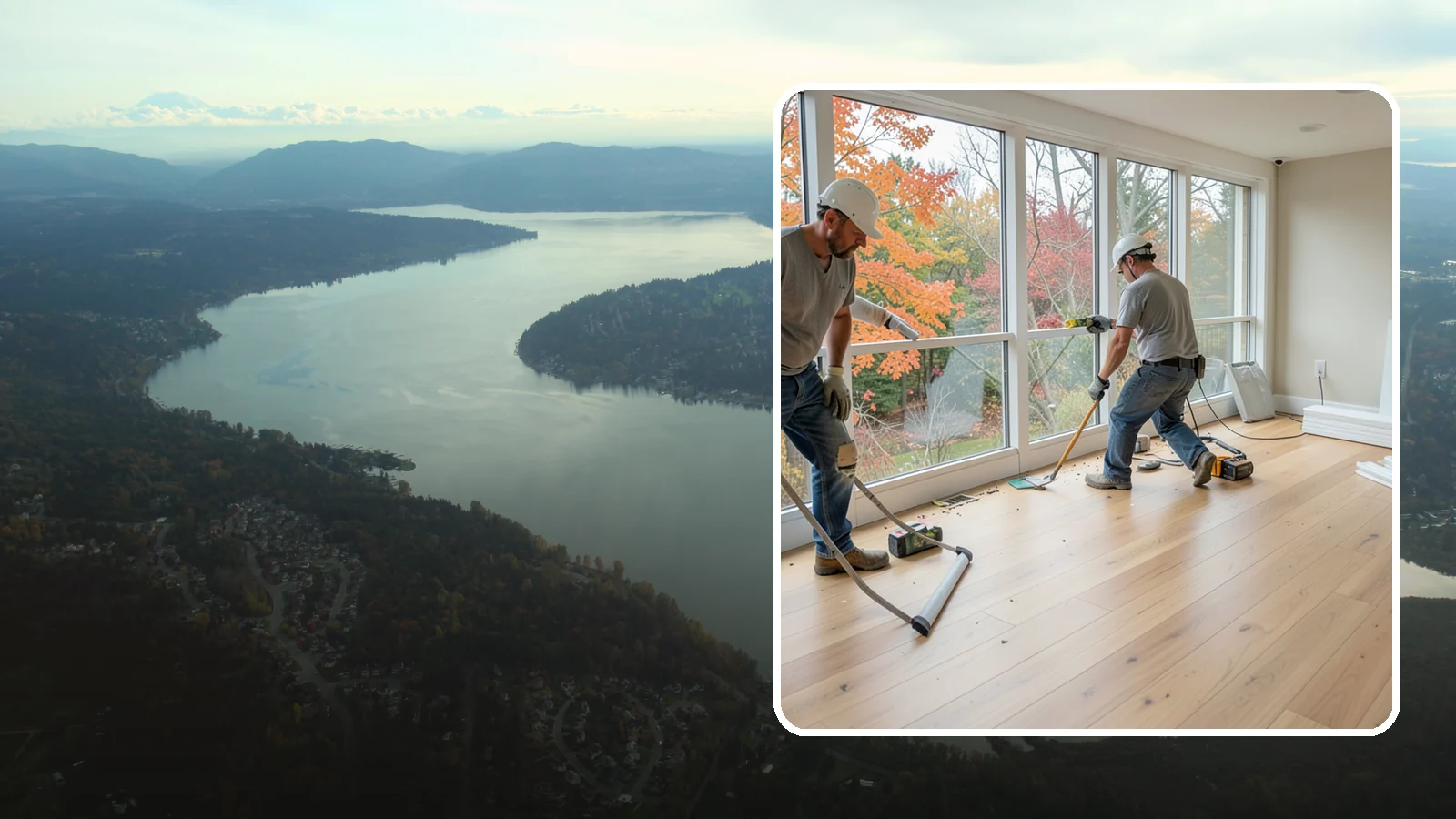 Sunroom Flooring Installation in Sammamish, King County, WA - Sunroom flooring installation that handles temperature swings and sunlight while extending your indoor-outdoor living.