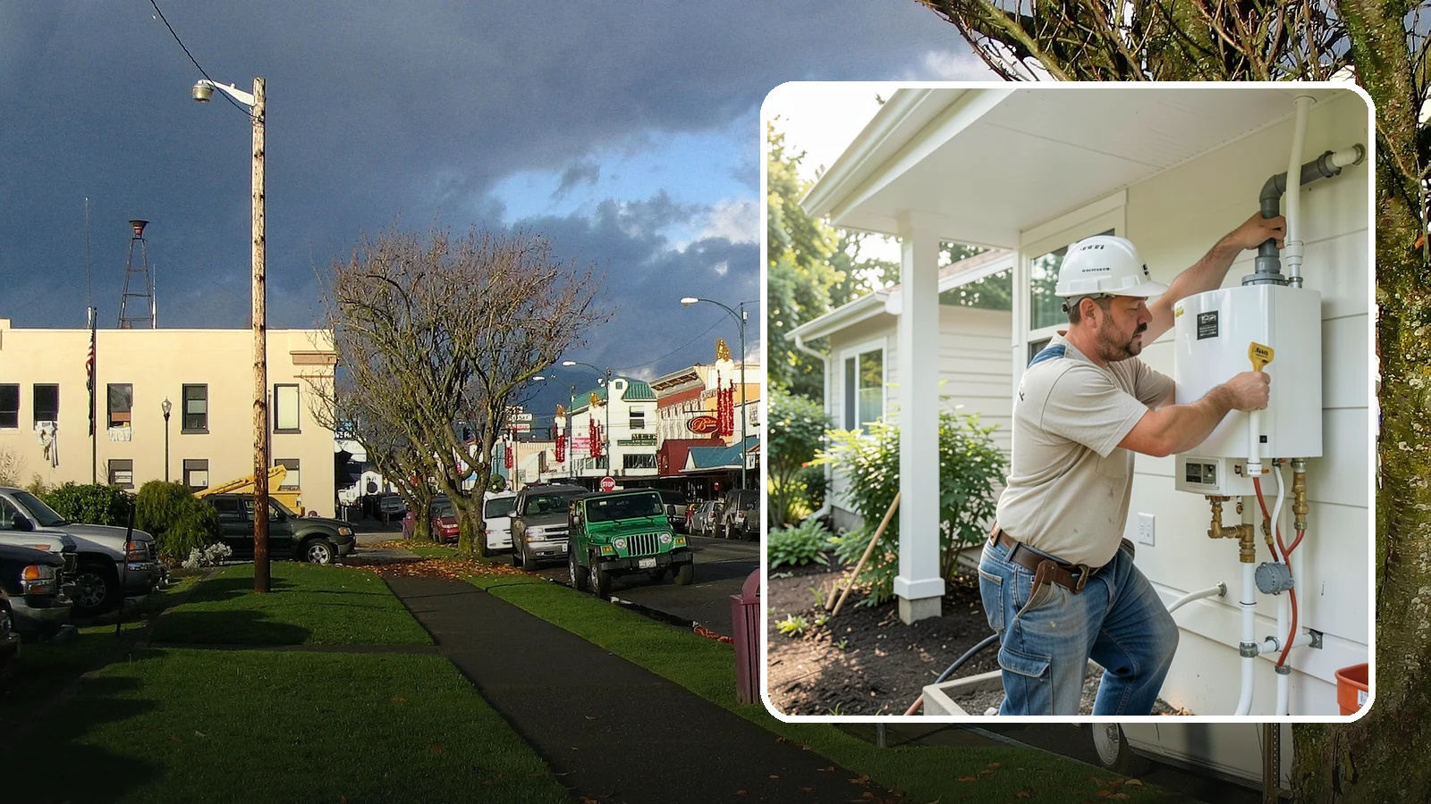 Tankless Water Heater Installation in Arlington, Snohomish County, WA - Tankless water heater installation delivering endless hot water and lower standby energy loss.