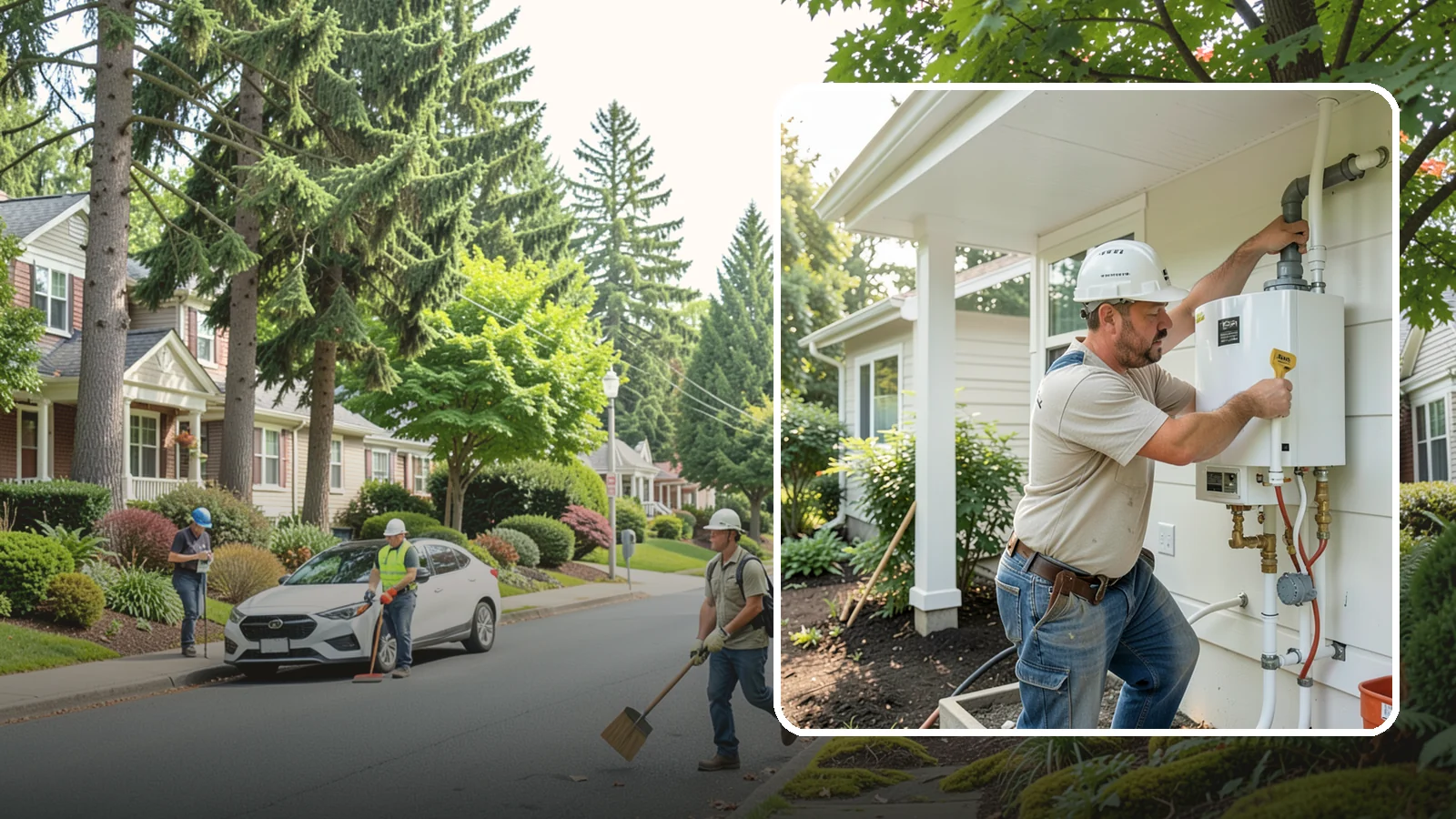 Tankless Water Heater Installation in Beaux Arts Village, King County, WA - Tankless water heater installation delivering endless hot water and lower standby energy loss.