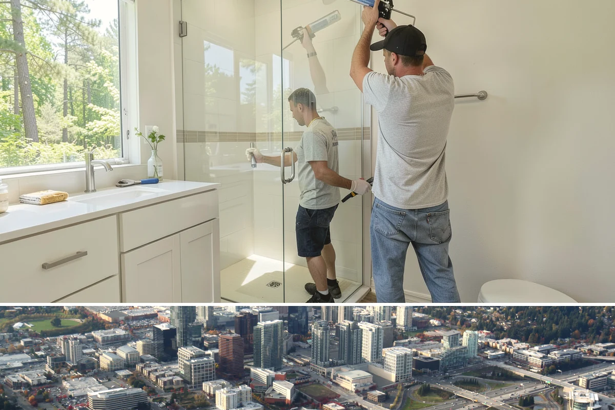 Tankless Water Heater Installation in Bellevue, King County, WA - Installation can happen any time of year, with no weather dependency indoors.