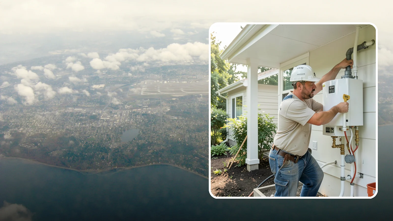 Tankless Water Heater Installation in Burien, King County, WA - Tankless water heater installation delivering endless hot water and lower standby energy loss.