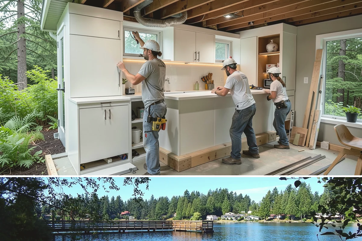 Tankless Water Heater Installation in Federal Way, King County, WA - Installation can happen any time of year, with no weather dependency indoors.