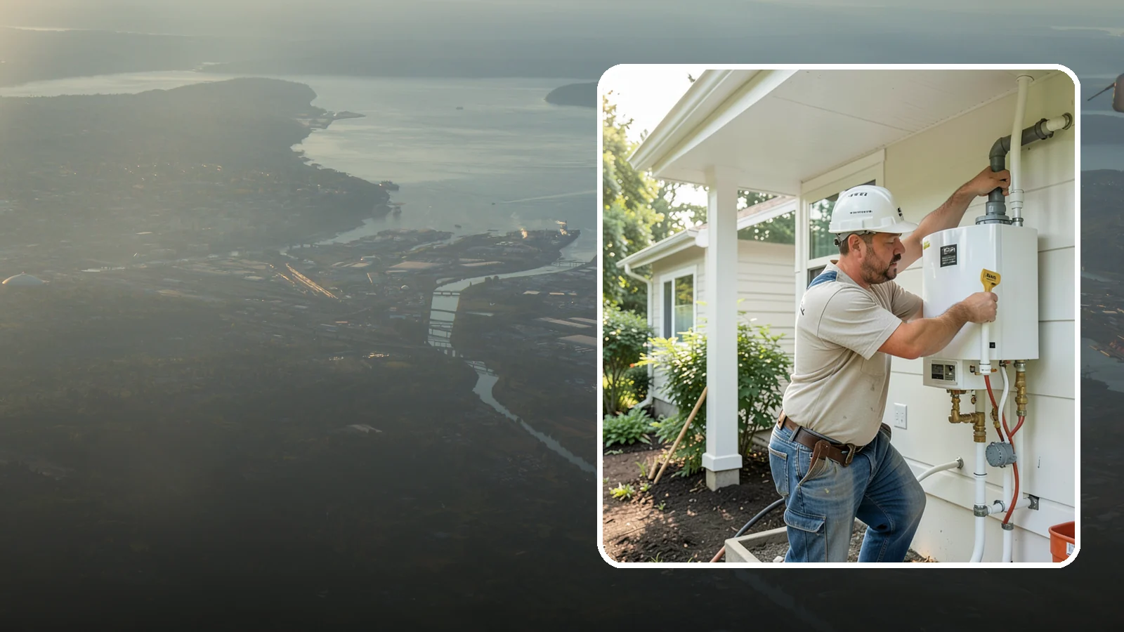 Tankless Water Heater Installation in Fife, Pierce County, WA - Tankless water heater installation delivering endless hot water and lower standby energy loss.