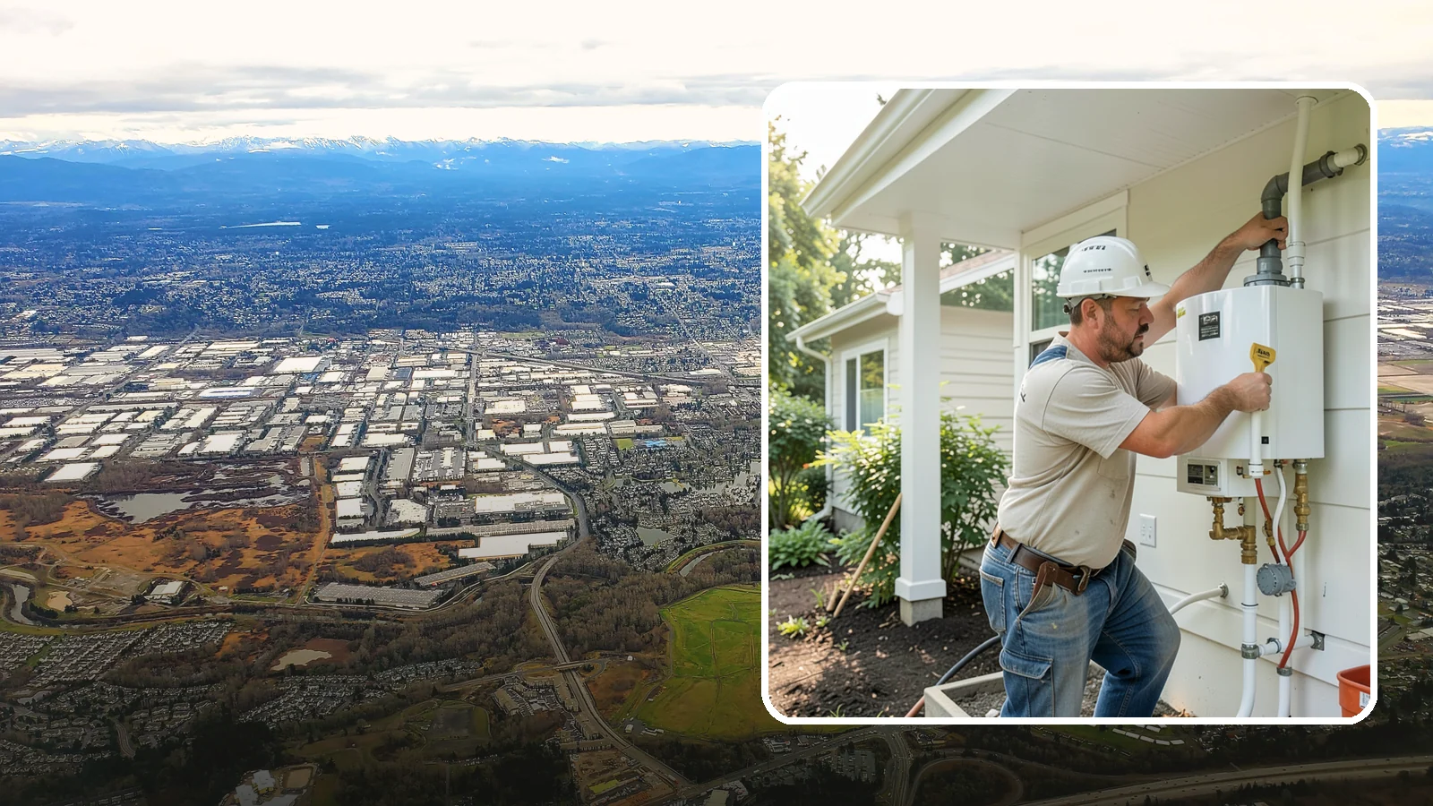 Tankless Water Heater Installation in Kent, King County, WA - Tankless water heater installation delivering endless hot water and lower standby energy loss.